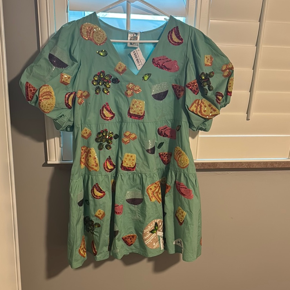 QOS charcuterie dress. NWT